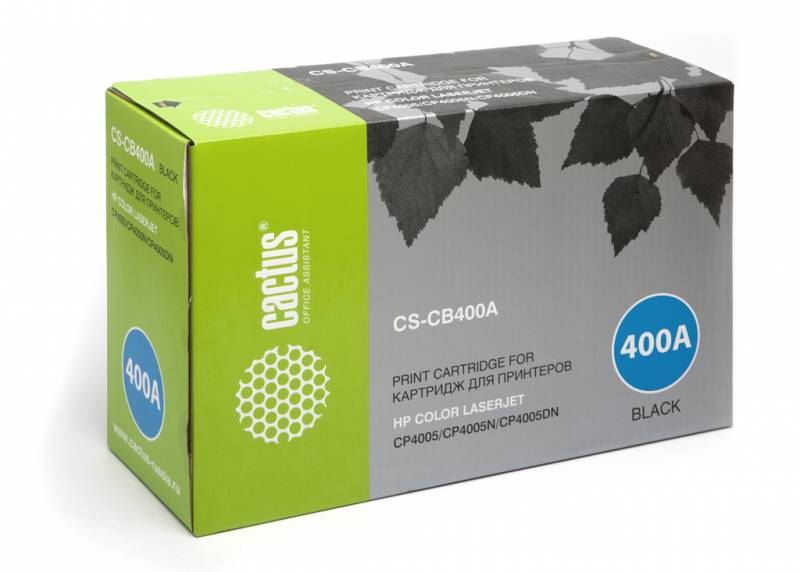 Картридж CACTUS CS-CB400A  для принтеров HP CLJ CP4005, черный,7500стр