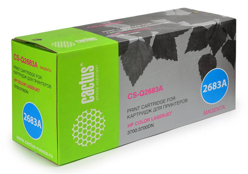 Картридж CACTUS CS-Q2683A для HP CLJ 3700, пурпурный, 6000стр